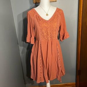 Maurice’s Pink Lace Tie Dress